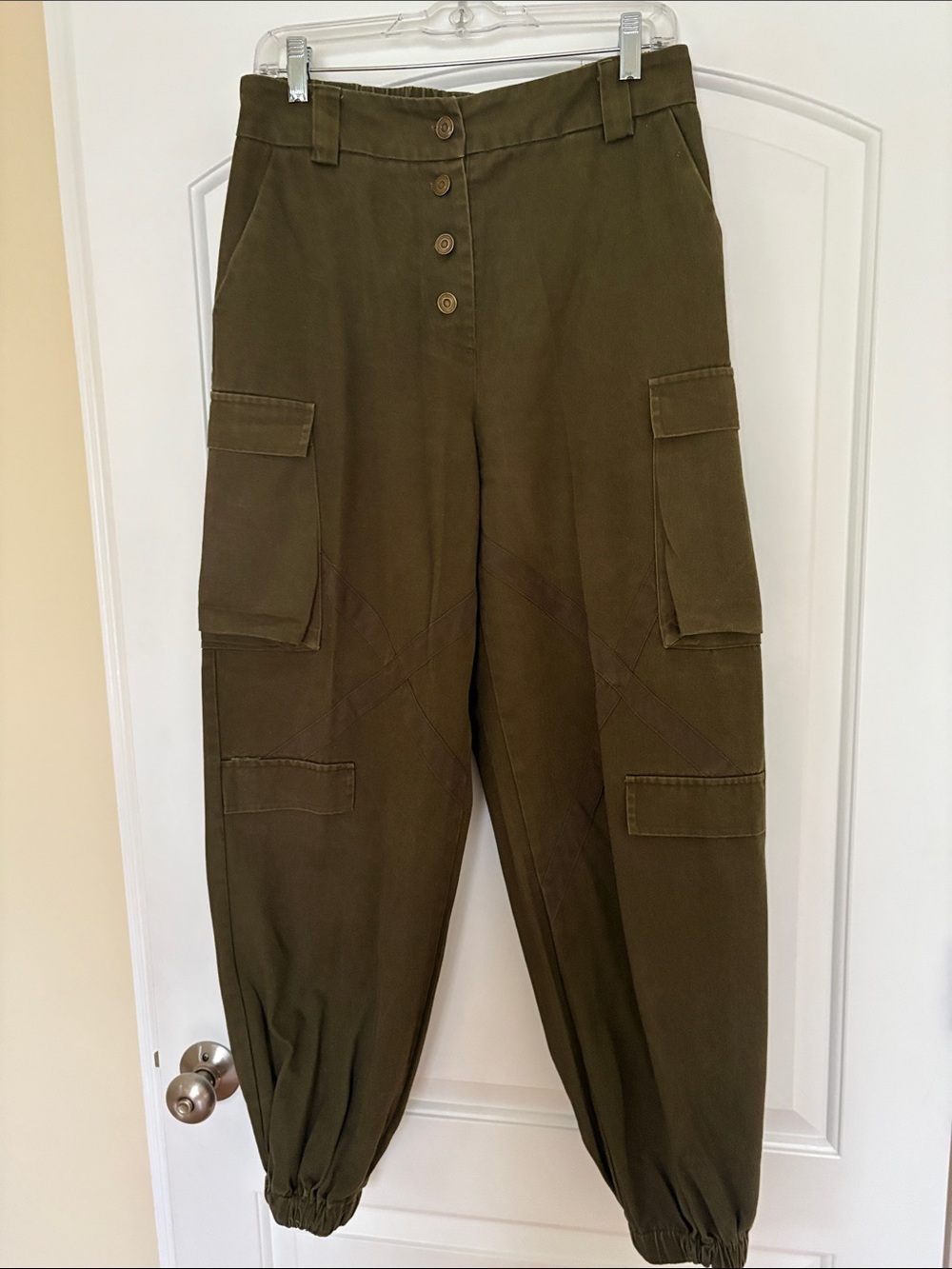 Fashion Nova Olive Utility Cargo Joggers
